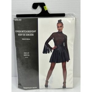 Coven Witch Bodysuit Goth Punk Sexy Halloween Adult Women's Small/ Medium Sheer*